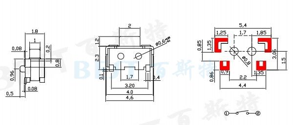 轻触开关TS-1111A